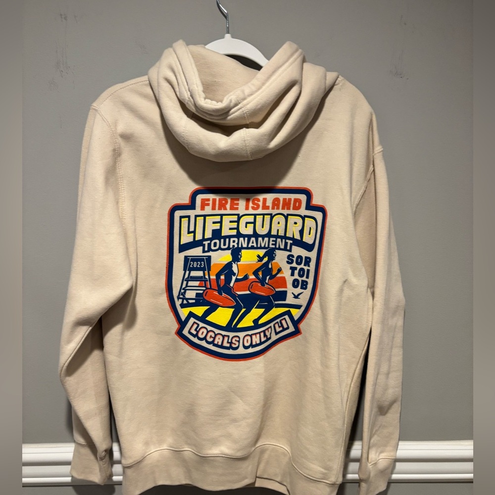 Women's/Men's Local's Only Hoodie Fire Island Lifeguard Tournament New Size M